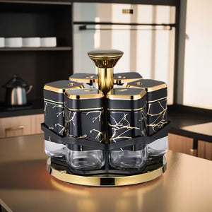 360° Rotating Spice Carousel Rack